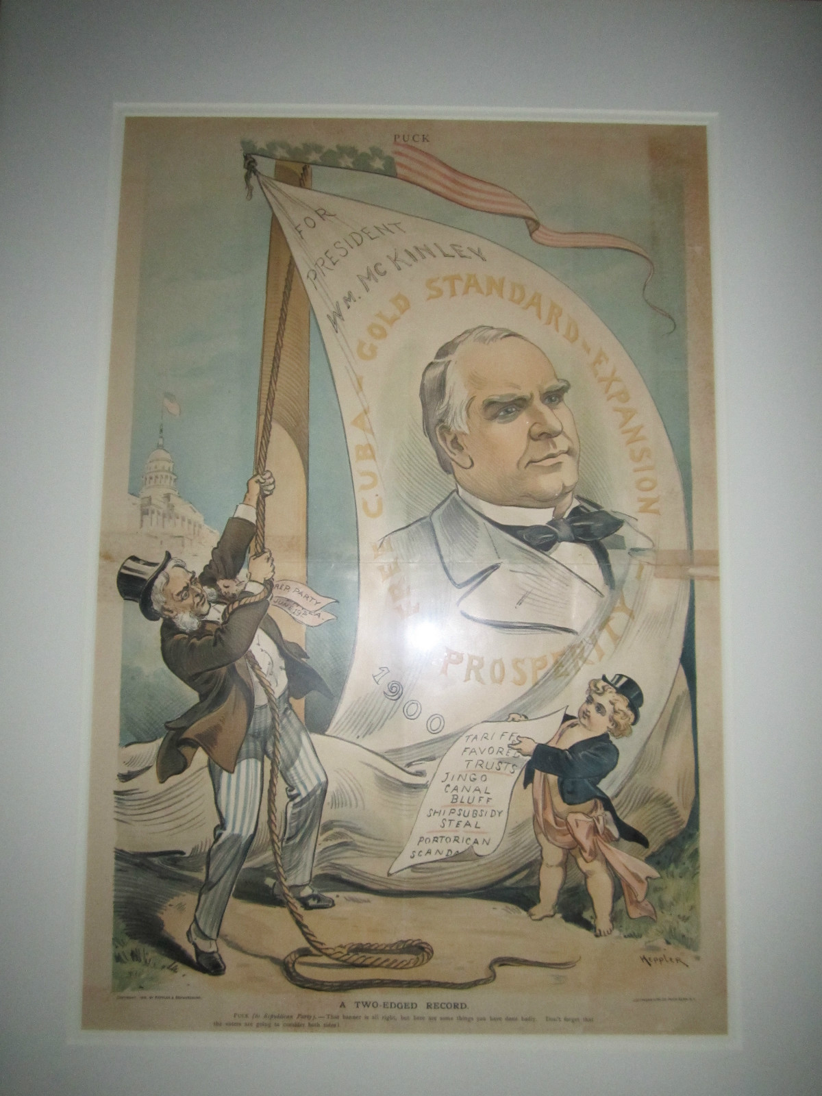 WILLIAM MCKINLEY FOR PRESIDENT ART WORK BY KEPPLER & J. OTTMAN LITH. CO. 1900