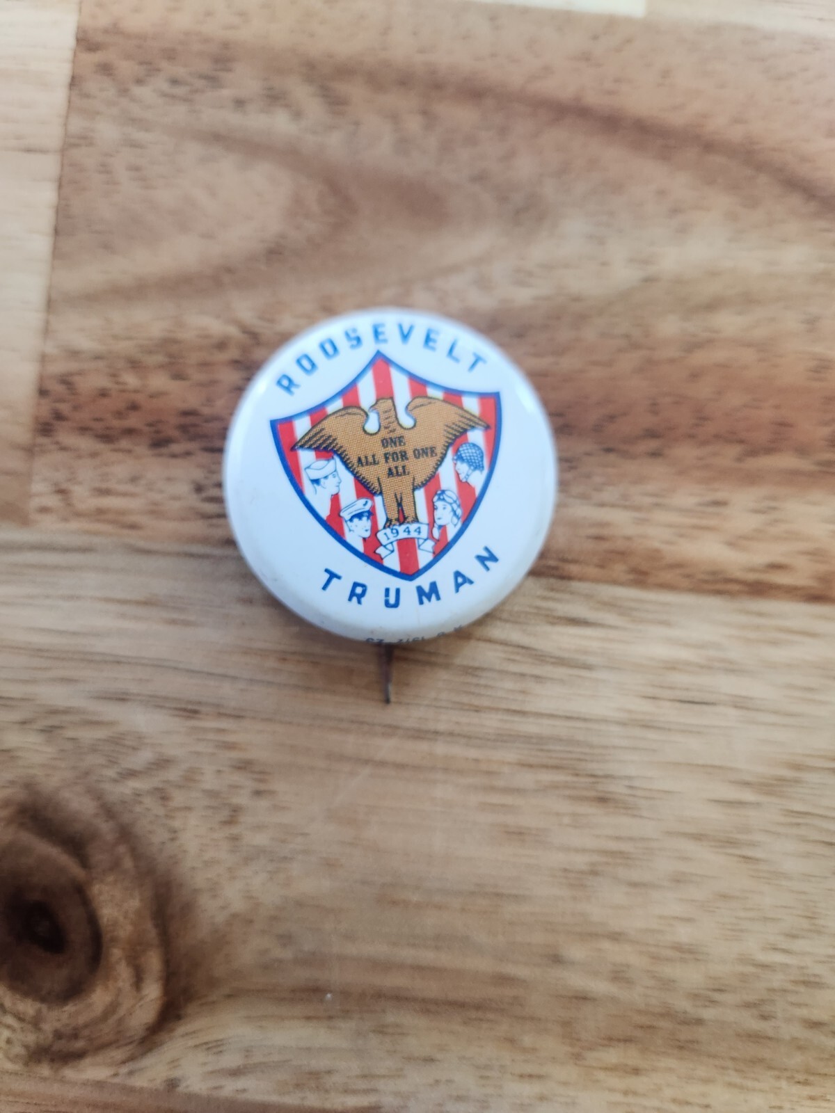 Roosevelt Truman Reproduction 1972 BUTTON Pin Vintage Presidential Campaign