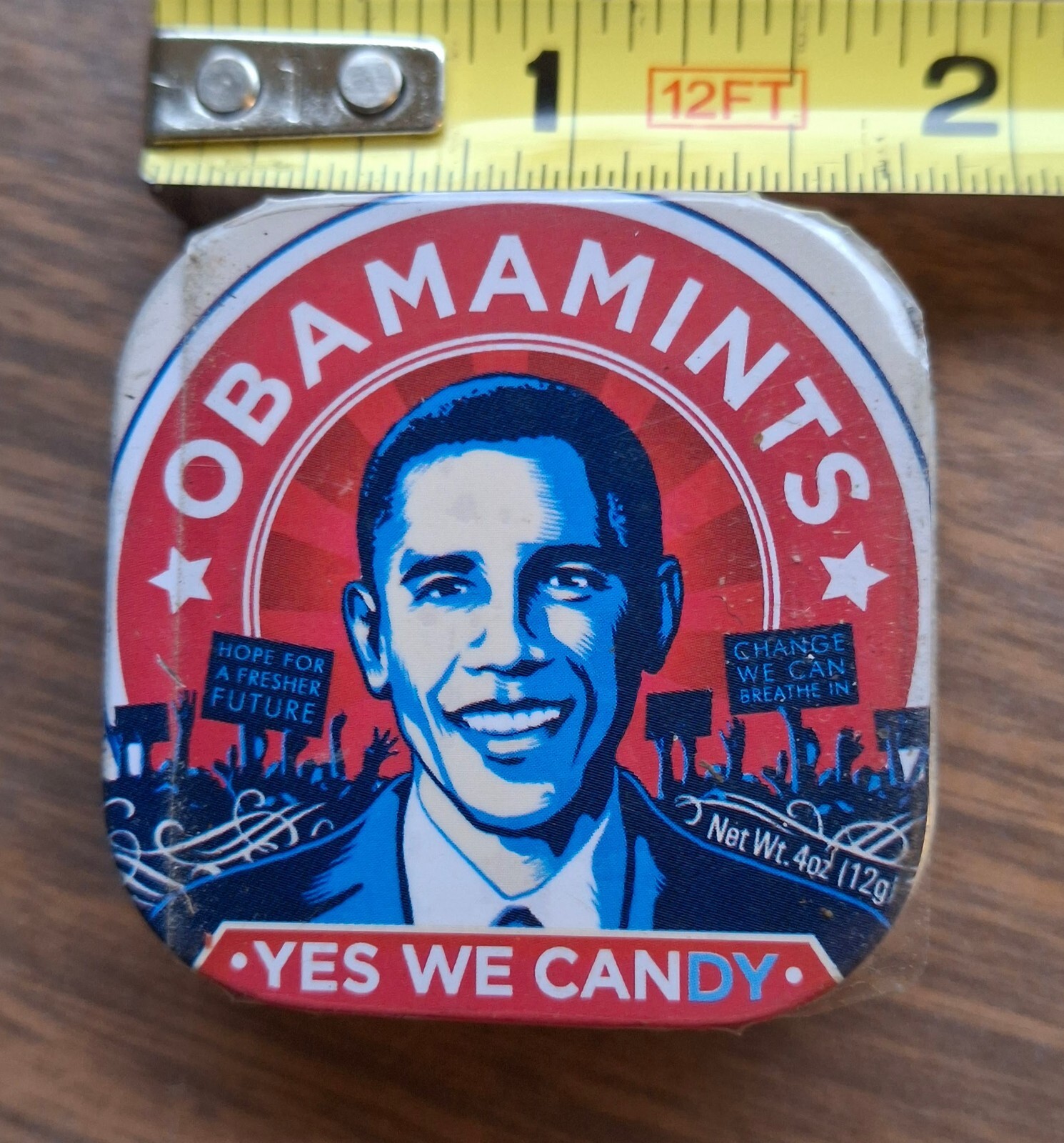 RARE Collectible Sealed OBAMA MINTS Metal Box Peppermint