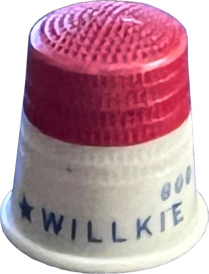 Willkie For President Thimble 1940