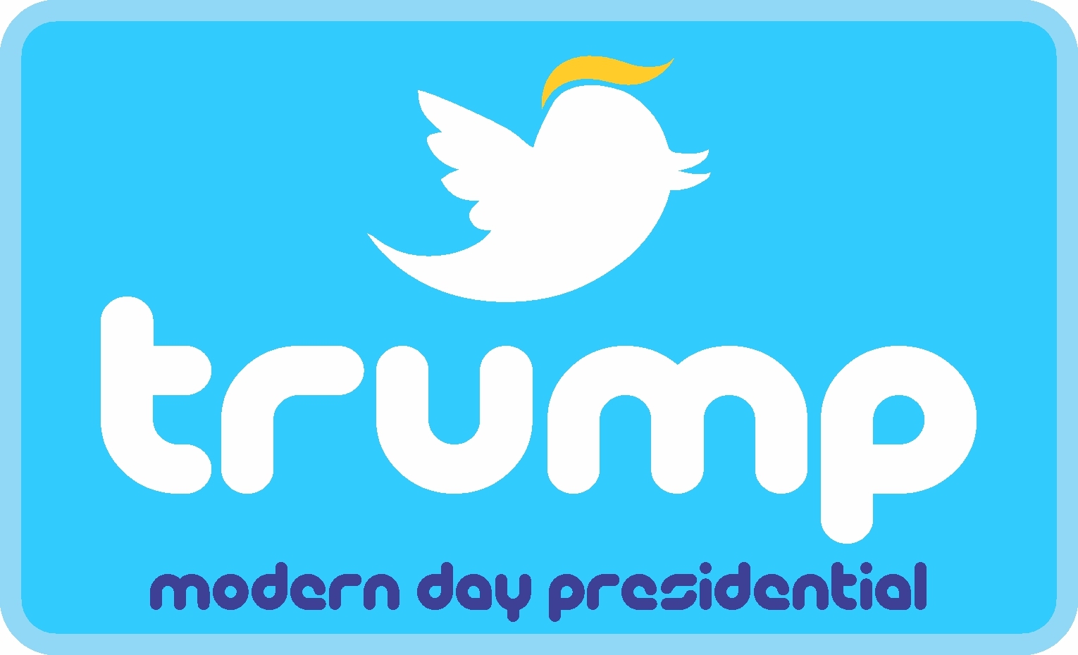 TRUMP TWITTER MODERN DAY PRESIDENTIAL DECAL SOCIAL MEDIA MAGA BUMPER STICKER