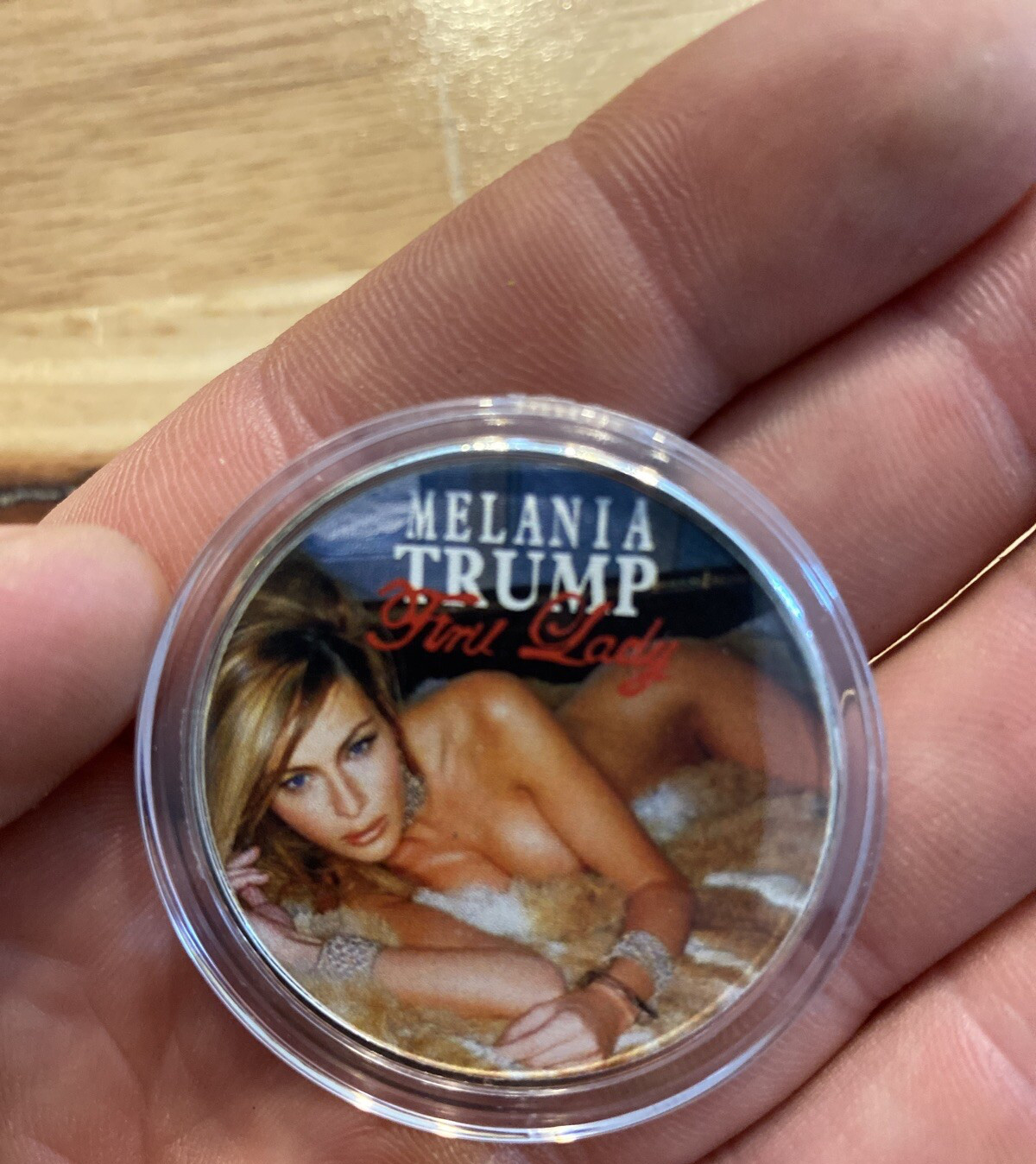 Melania Trump Coin Anti ICE NSFW Nude Collector Decor AI Novelty USA President