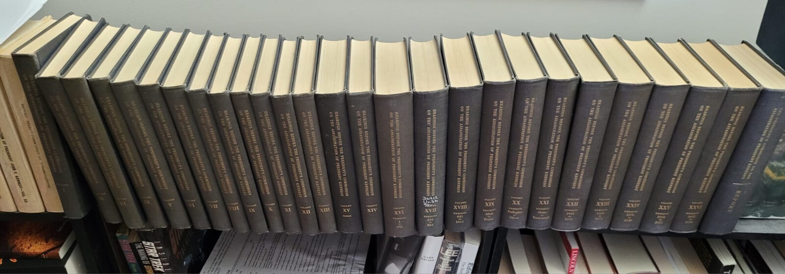 Warren Commission Hearings & Report Pres. Kennedy Assassination 27 Volumes