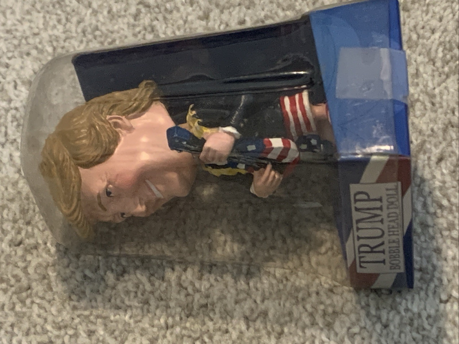 President Trump Bobble Head Doll, Trump Playing Ukulele, Brand New, Never Opened