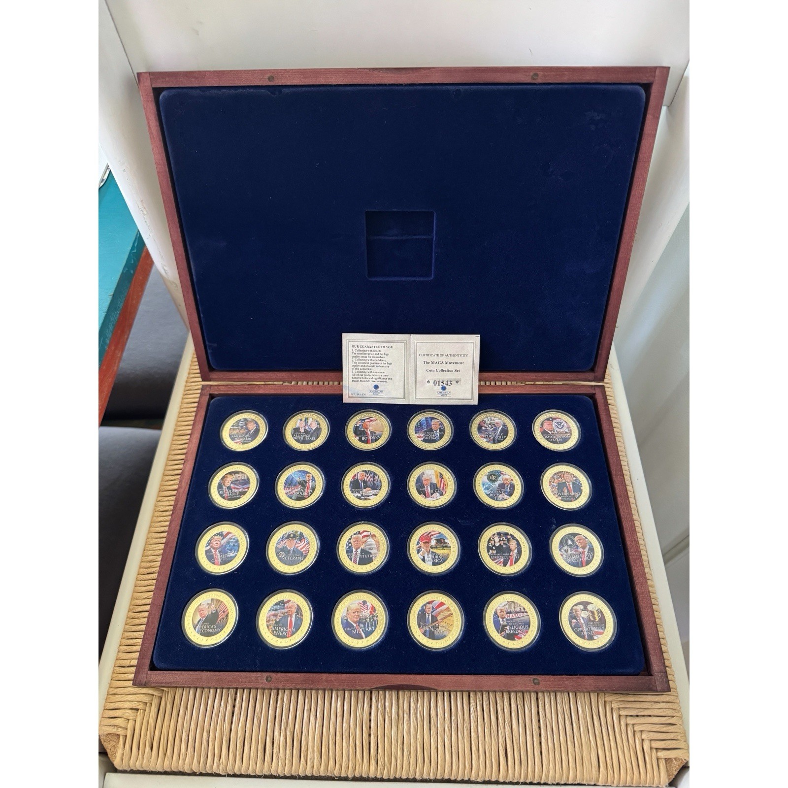 American Mint 2021 The MAGA Donald Trump 24-Piece Coin Collection Set