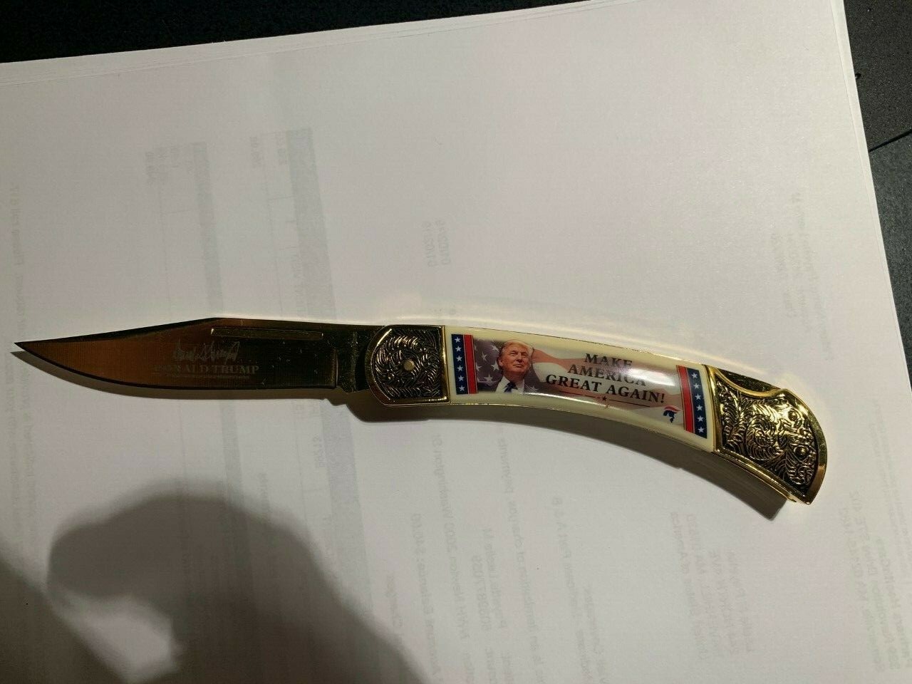 American Mint Donald Trump President of the U. S. Pocket Knife Collection