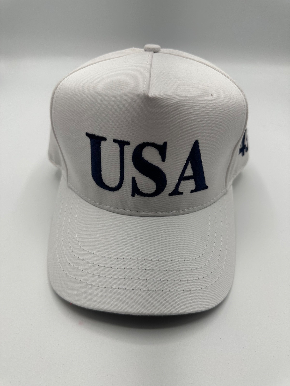 Official Trump USA 45 Cali Fame White Snapback Hat Cap