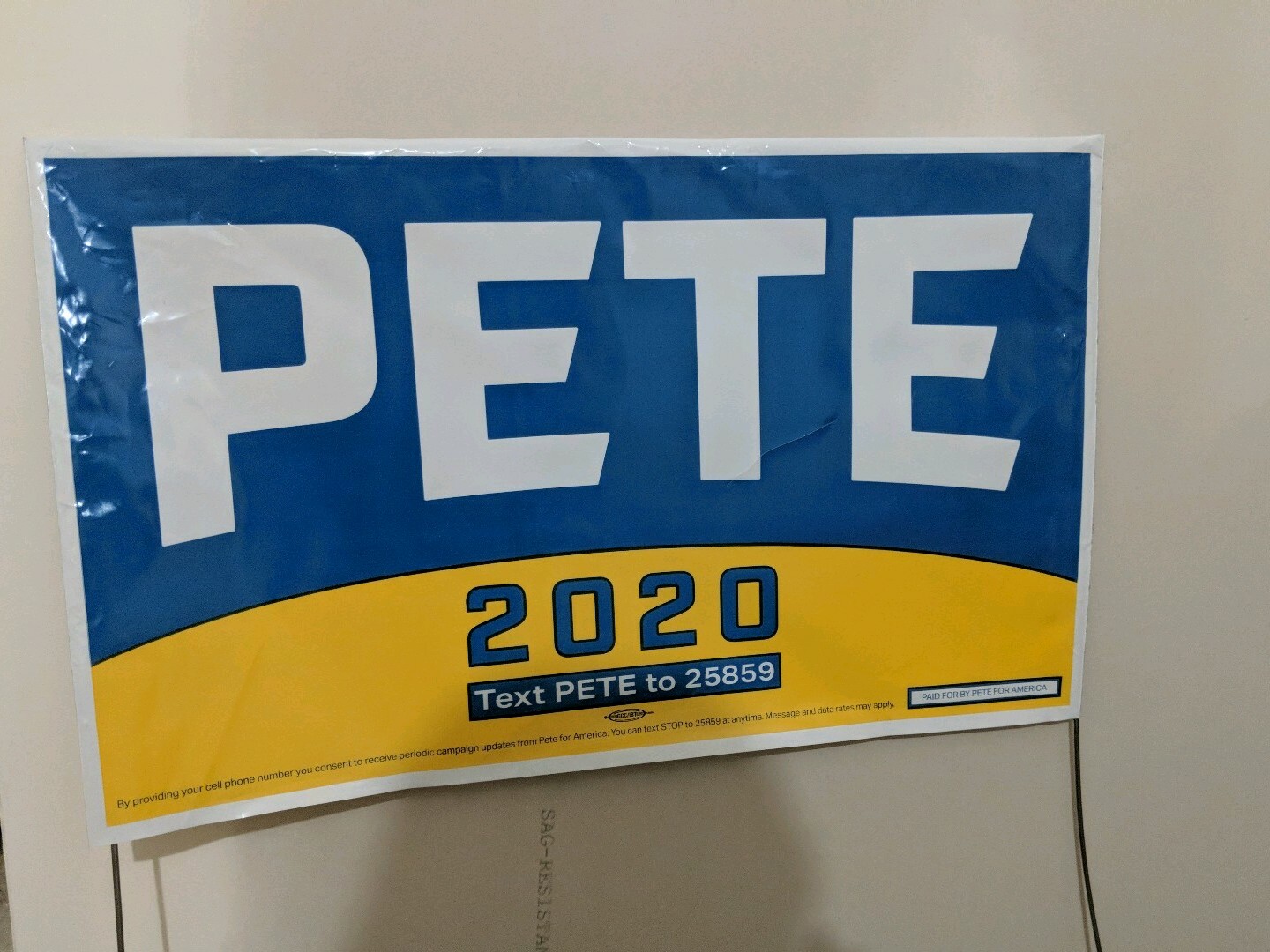 Pete Buttigieg Lawn Sign plus stakes **See Description** 26″x16″