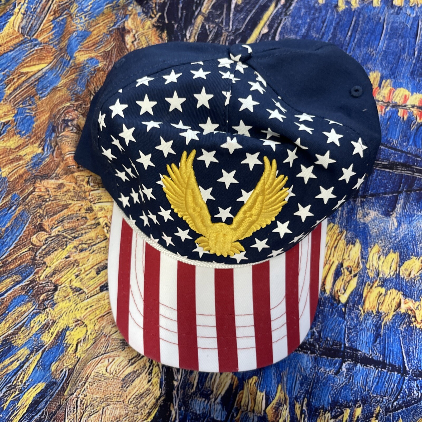 Official Trump MAGA Cali Fame Campaign Hat Freedom 2020 Eagle Flag America H37