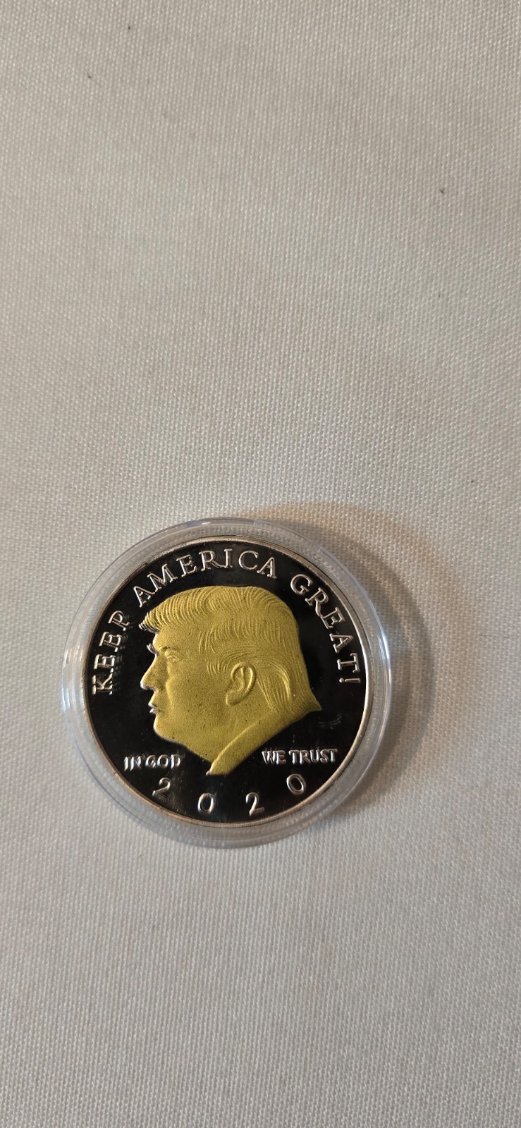 DONALD TRUMP 2020 SILVER GOLD PLATED RARE COIN 45th PRESIDENT KEEP AMERICA GREAT