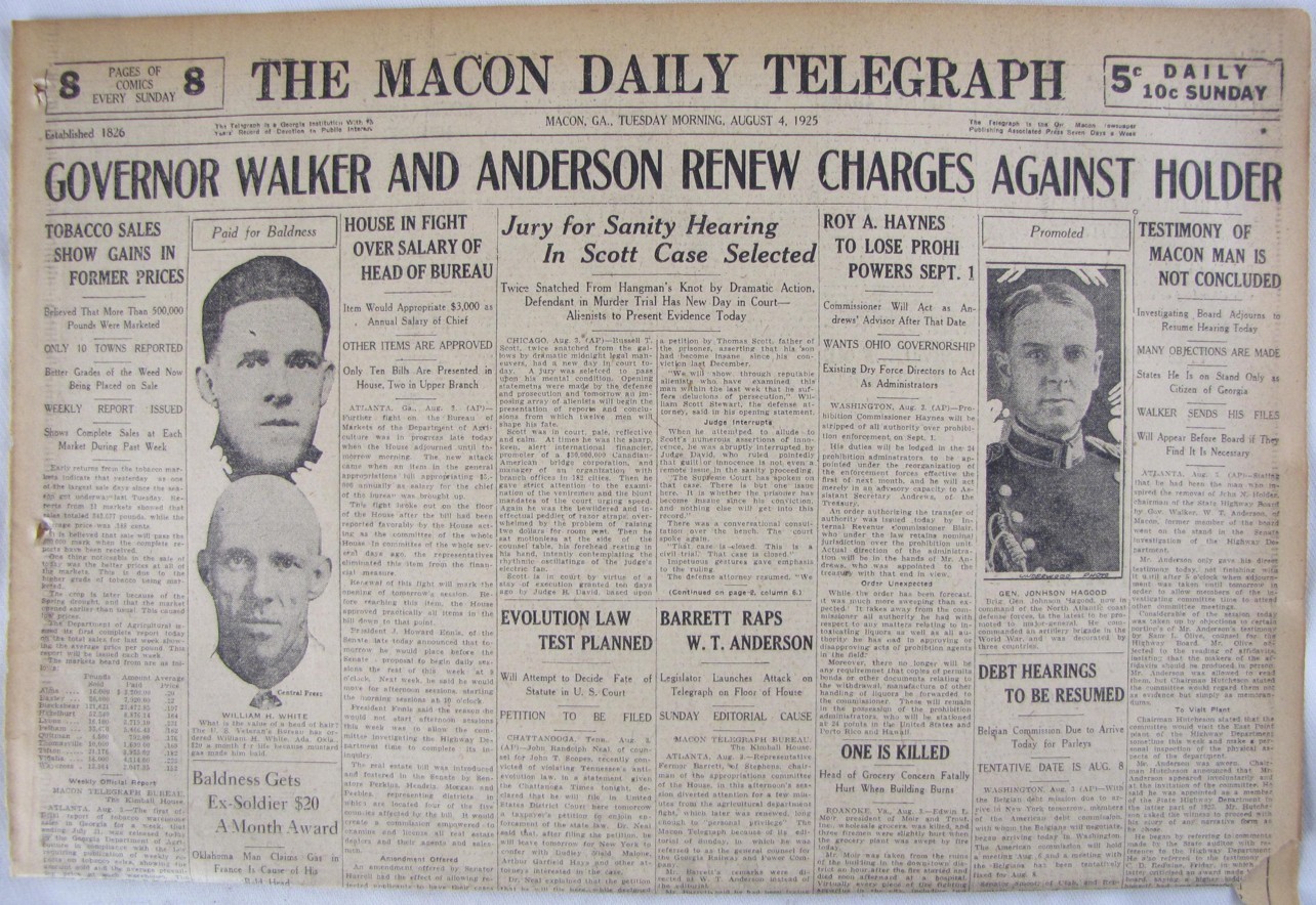 Vintage 1925 William Jennings Bryan Wife Widow Newspaper