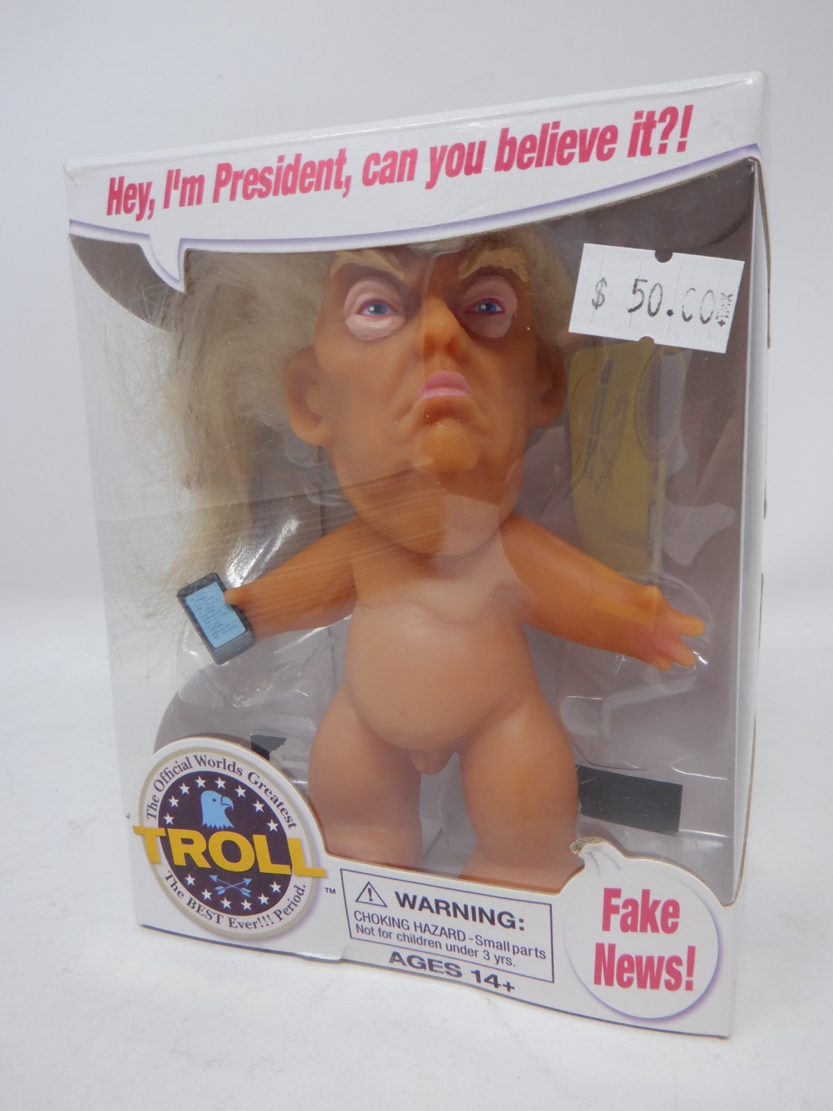 RARE World’s Greatest Troll Donald Trump Doll – Chuck Williams Original NIB