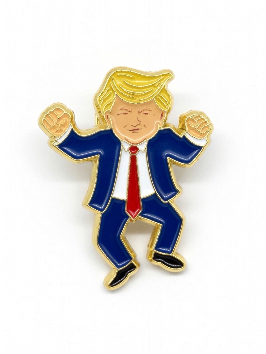 Donald Trump Dance – Limited Edition Gold Pin – Happy 250th USA – Collectible