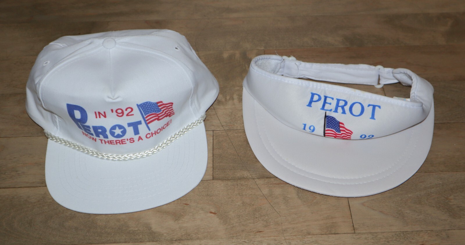 ROSS PEROT 1992 | Presidential Campaign Hat & Visor “Perot in ’92” Lot