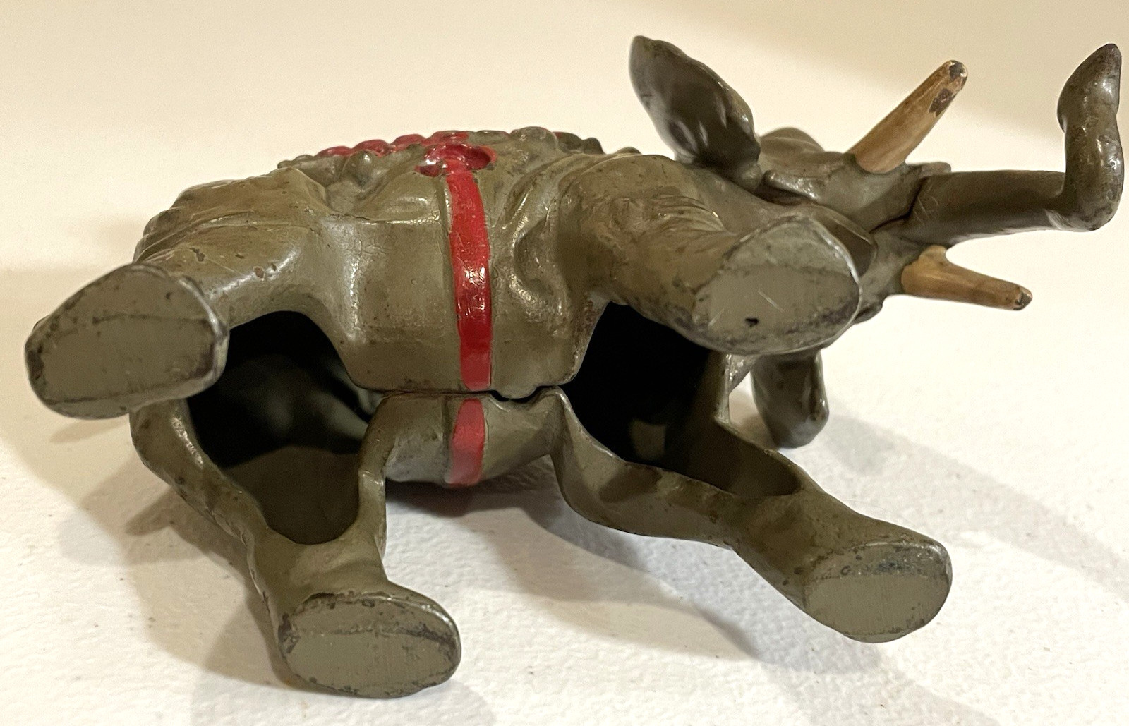 1936 “Land-On Roosevelt” Cast Iron Elephant Landon vs. FDR Political Memorabilia