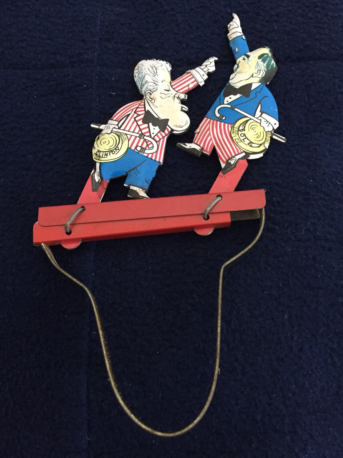 Vintage Great Debate Clinton/Dole Litho Tin Political Toy 1996