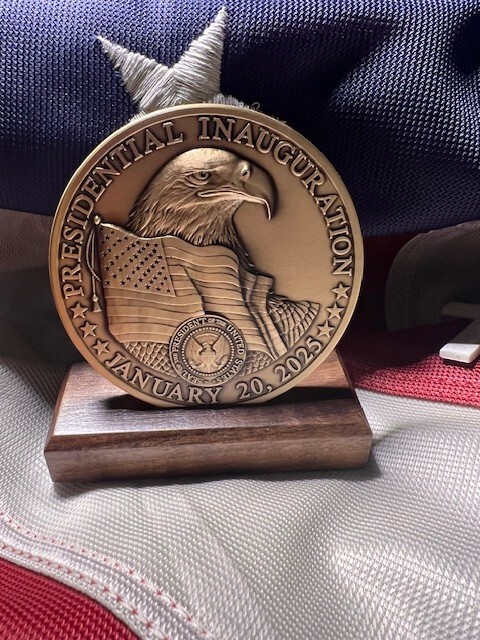 2025 Donald Trump and J.D. Vance Proposed Official President Inaugural Medallion