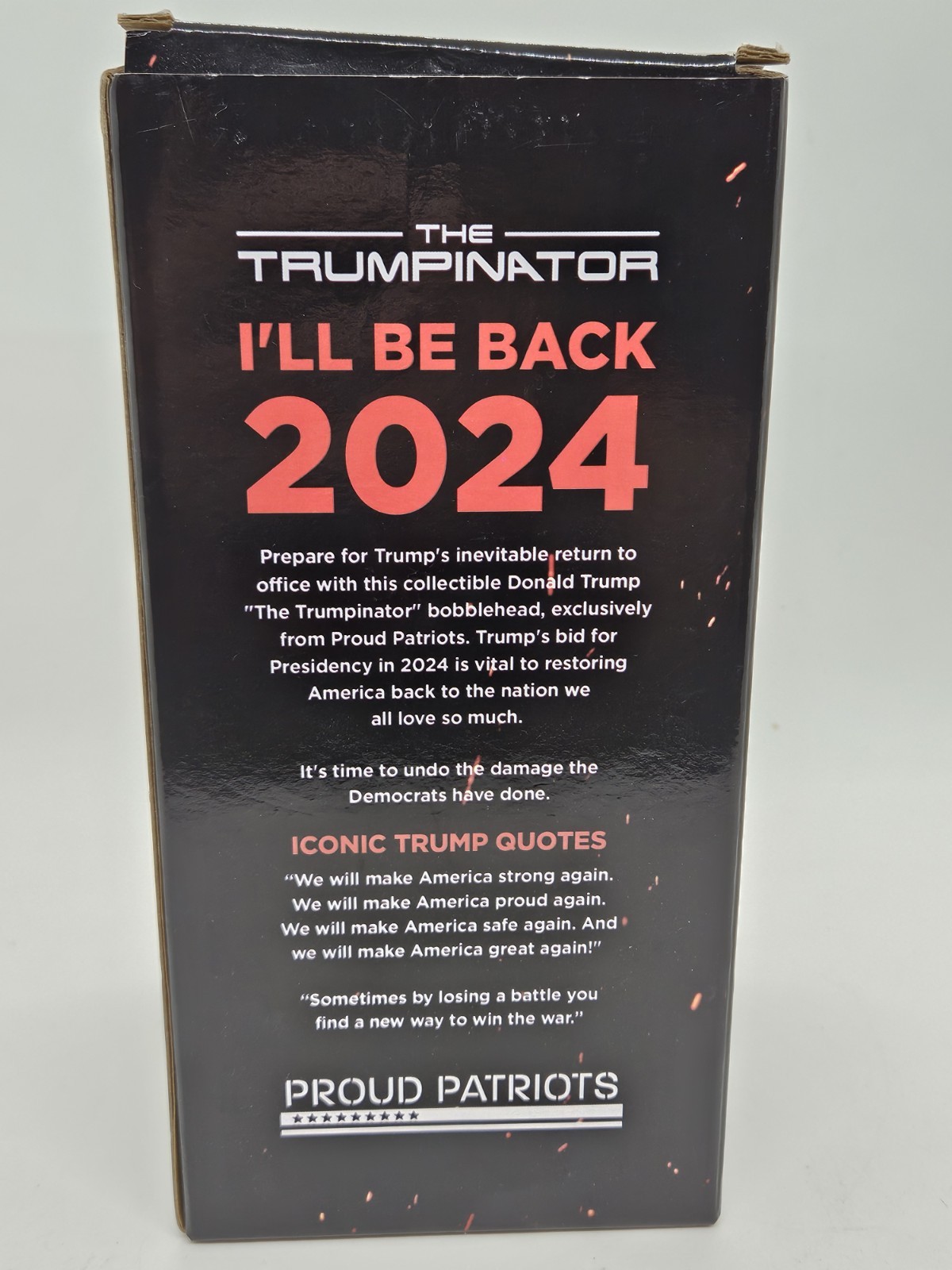 TRUMPINATOR “I’ll Be Back In 2024” President Donald Trump Action Figurine w/Box