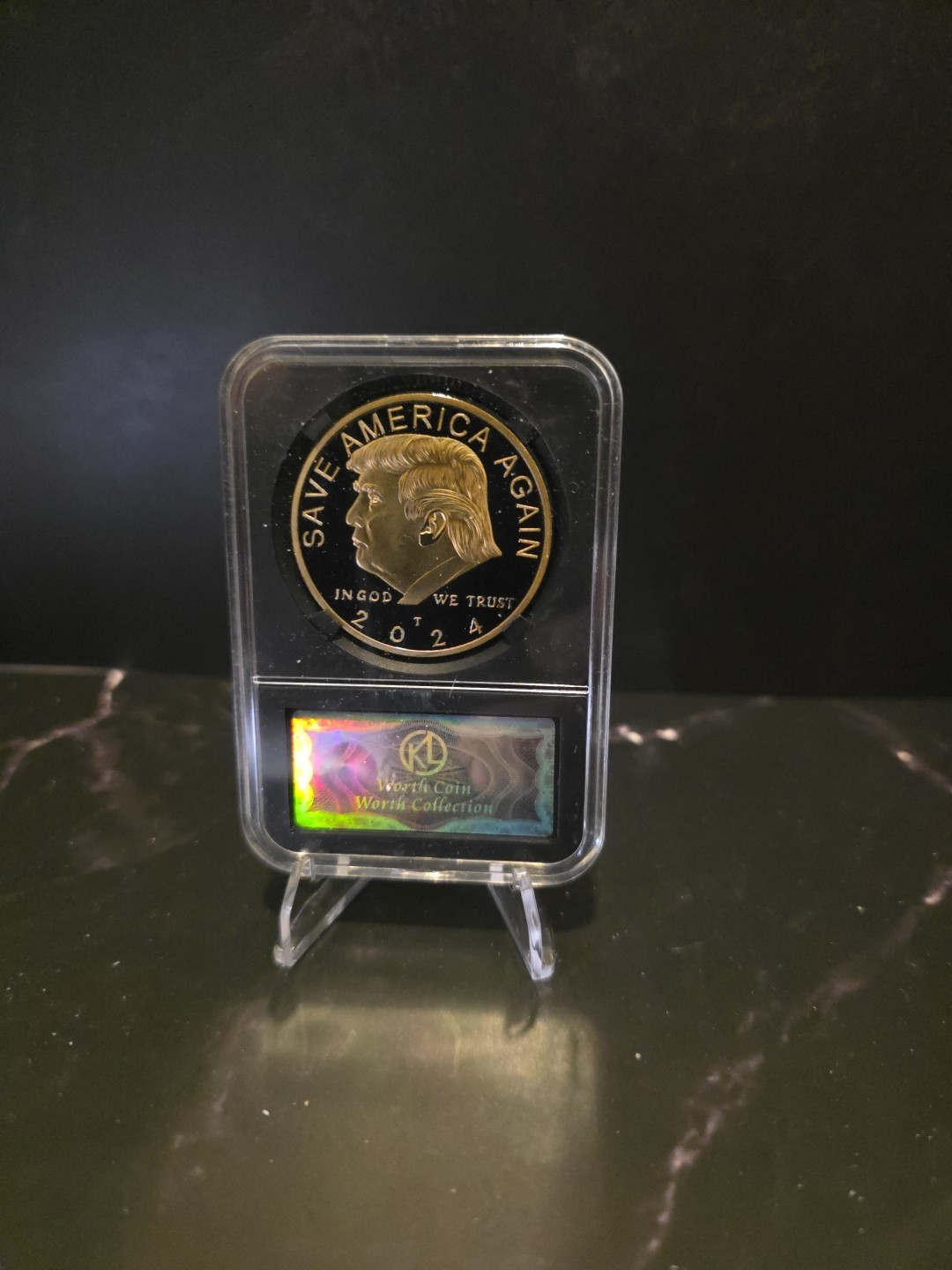 2024 Donald Trump “SAVE AMERICA AGAIN” Slabbed Coin.