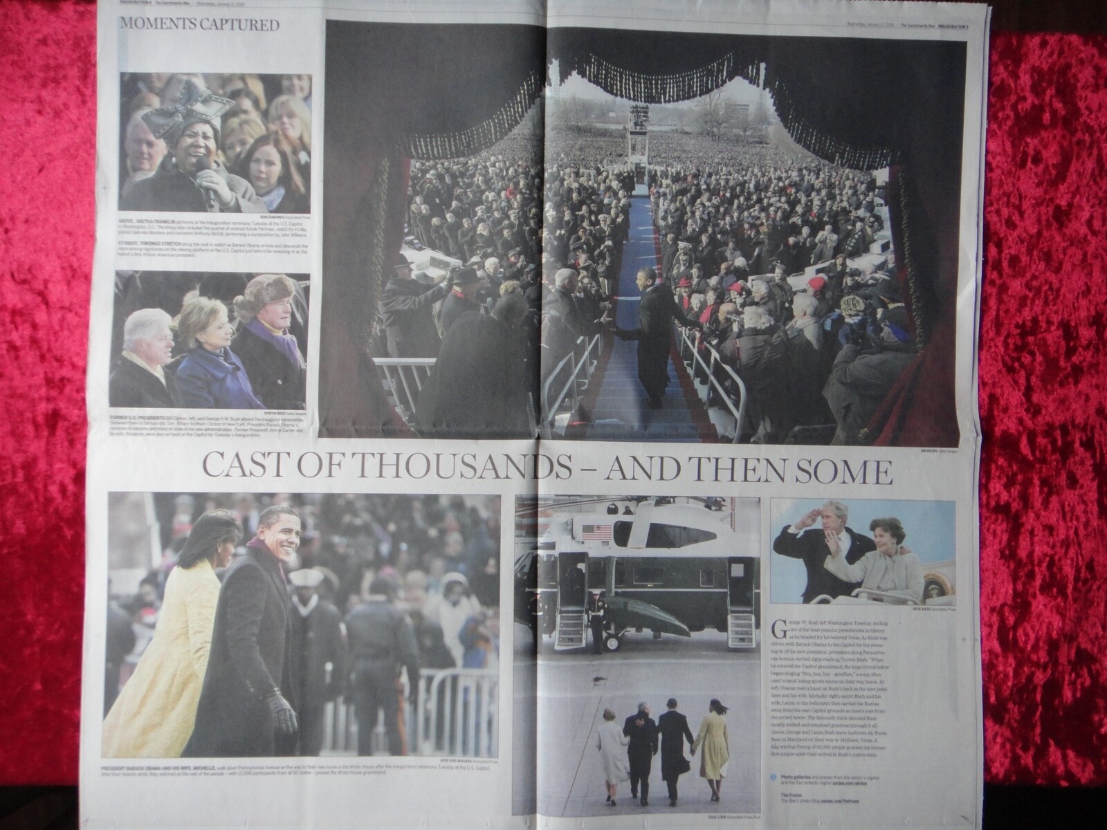 BARACK OBAMA “CALL FOR NEW ERA” NEWSPAPER SPECIAL REPORT JANUARY 21, 2009
