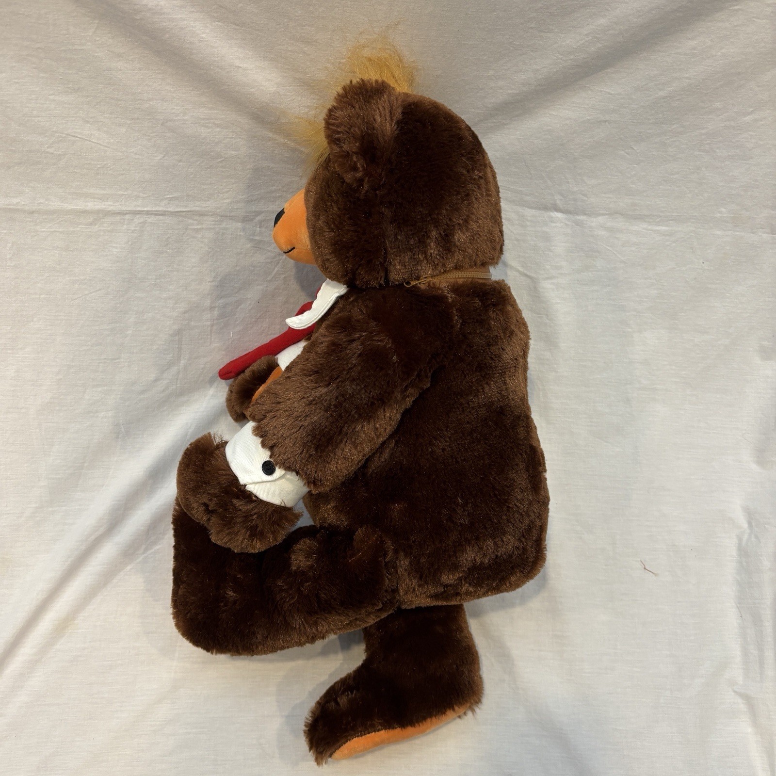 Trumpy Bear Deluxe Plush Trump Bear with Pack Away American Flag Cape MAGA