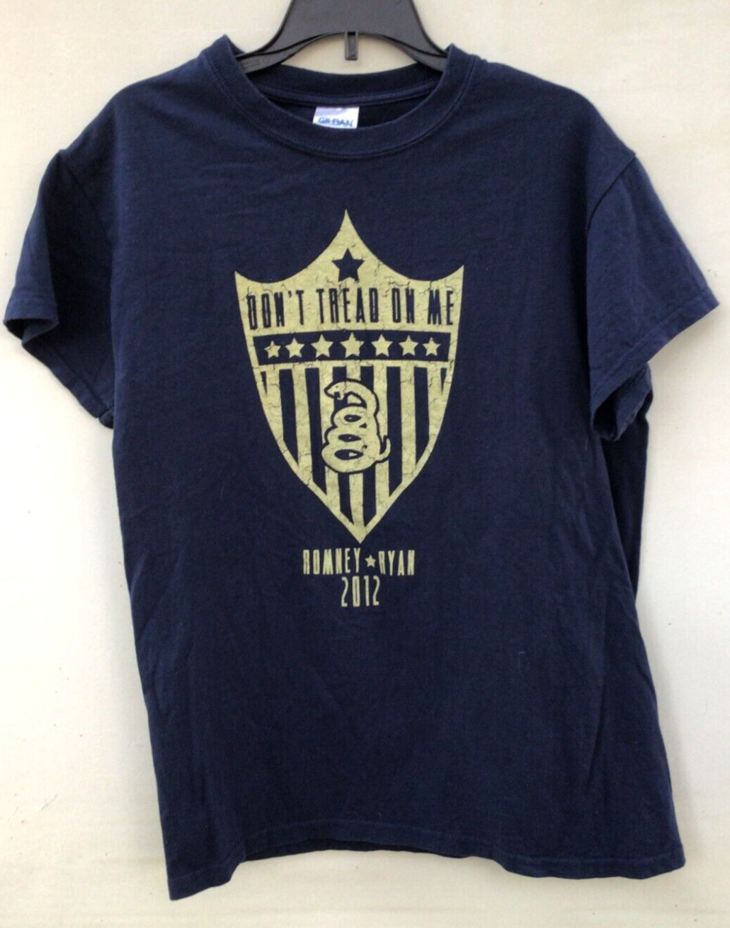 2012 ROMNEY RYAN PRESIDENTIAL CAMPAIGN T SHIRT “Don’t Tread on Me” Size S