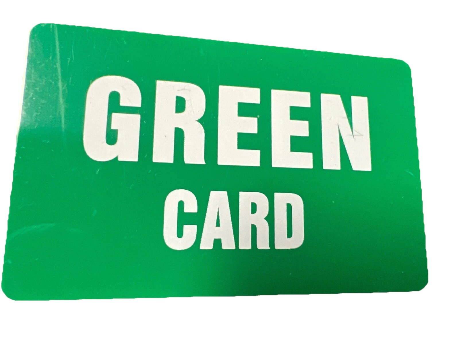 Green Card LOT of 25 Cards Plastic Funny Practical Novelty Joke Trump Wholesale