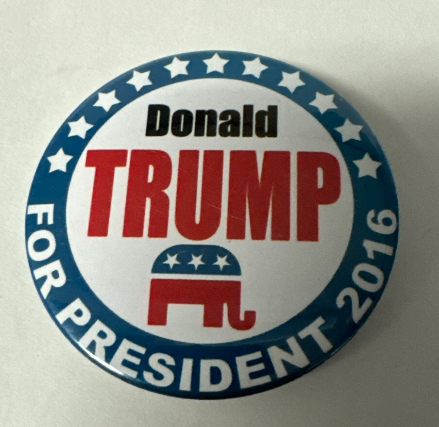 2014, 2020 President Donald Trump 3 Pin Back Buttons 2 1/4” Campaign Items