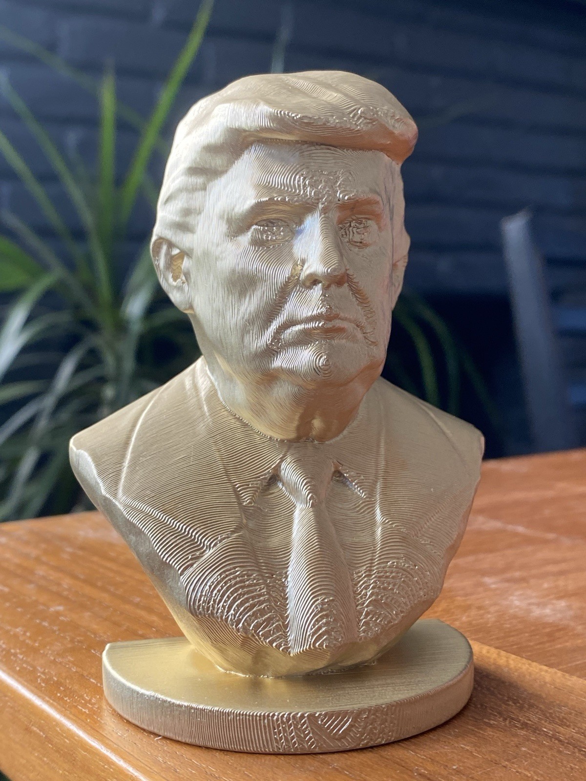 Lot of 6! President Donald Trump Statue Gold 3D Printed Figurine Statue Bust