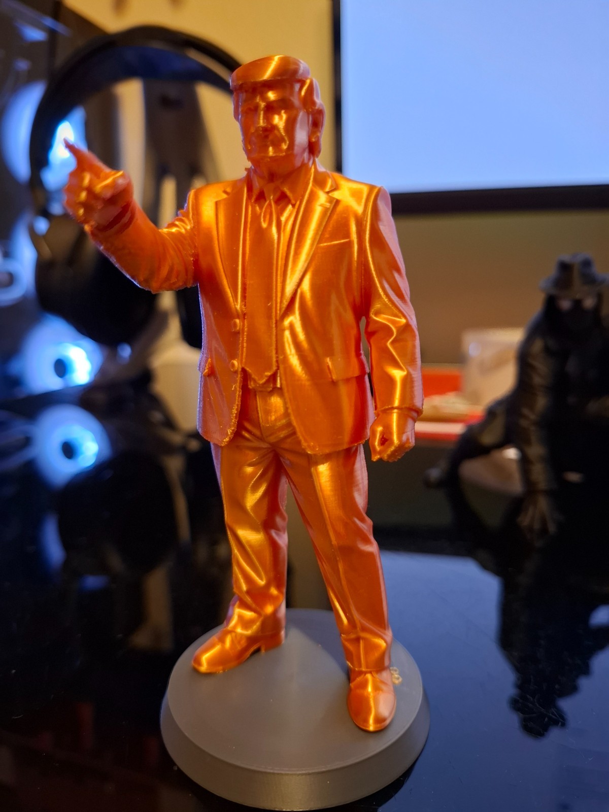 3D printed Golden Trump statue