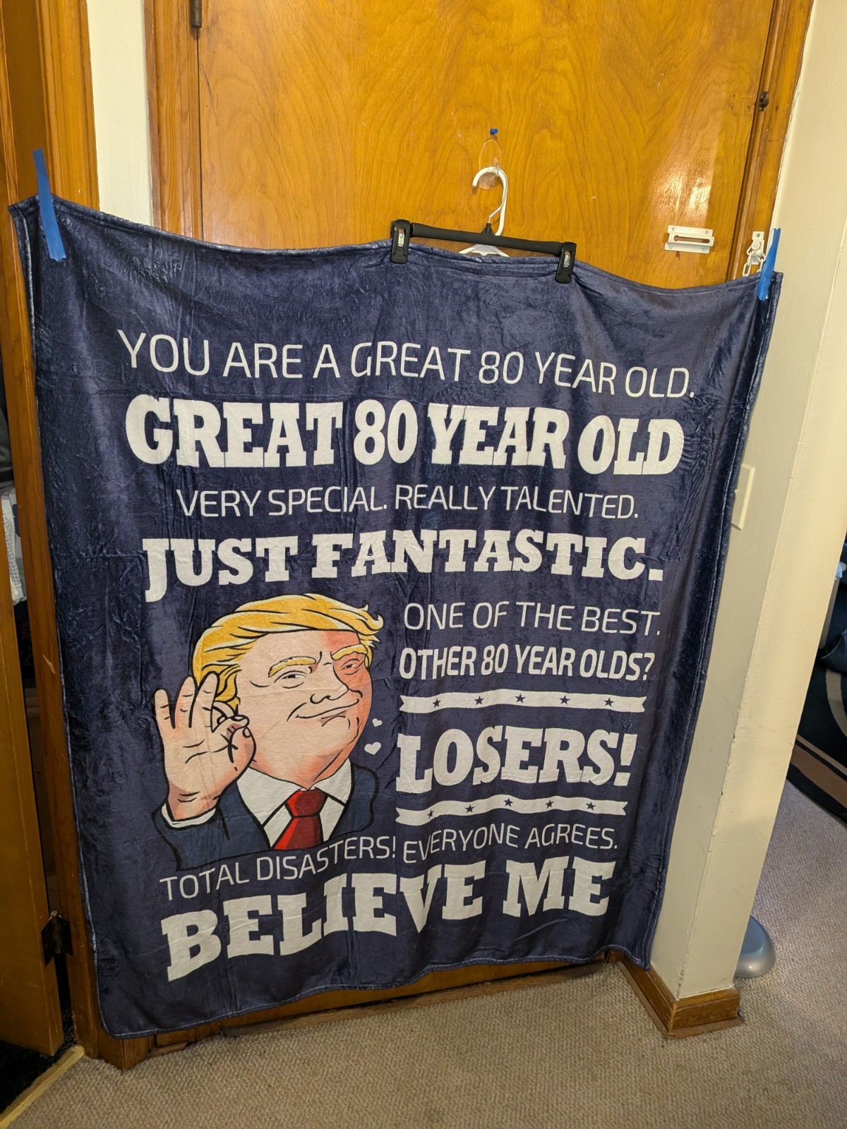 Donald Trump Great 80 Year Old 5ft By 4ft Blanket New