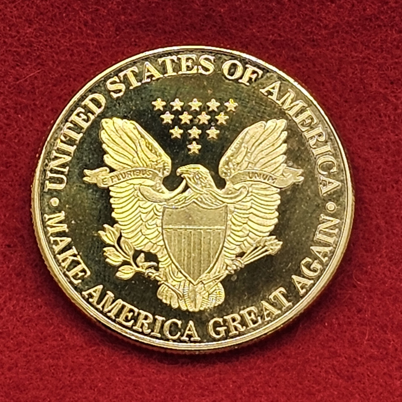 President Donald Trump Coin Gold Silver Plated America