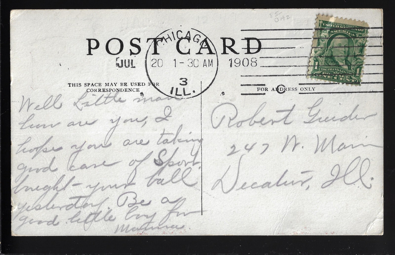 1908 Wm H Taft GOP Nominee 4 US President Postcard States Restaurant Chicago Adv