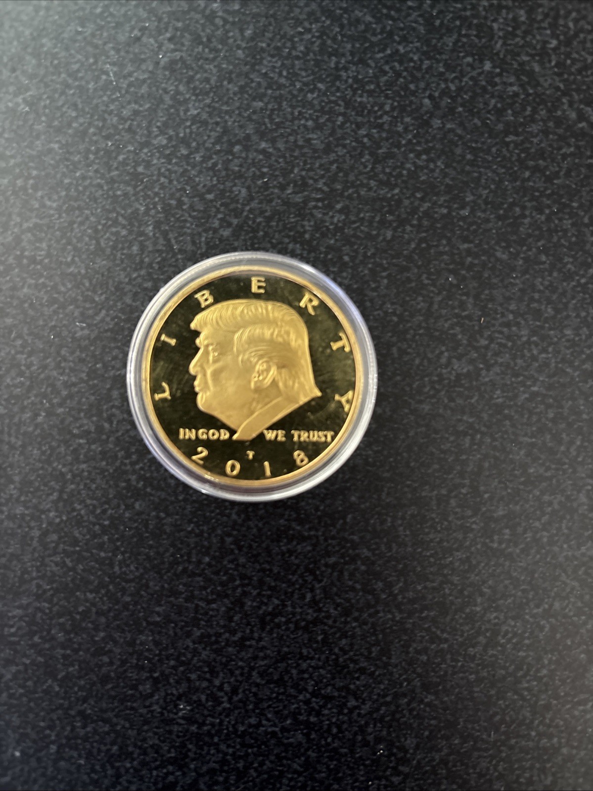 Donald Trump 45th President Challenge Coin 24K Gold Plated