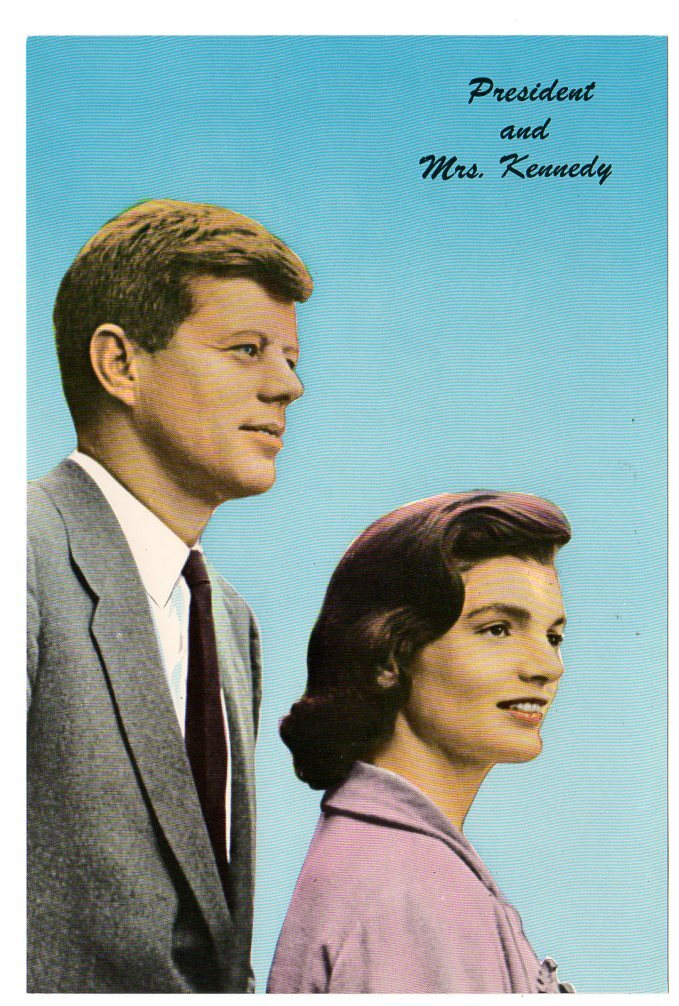 1960s President and Mrs. John F Kennedy Giant Postcard Mini Poster