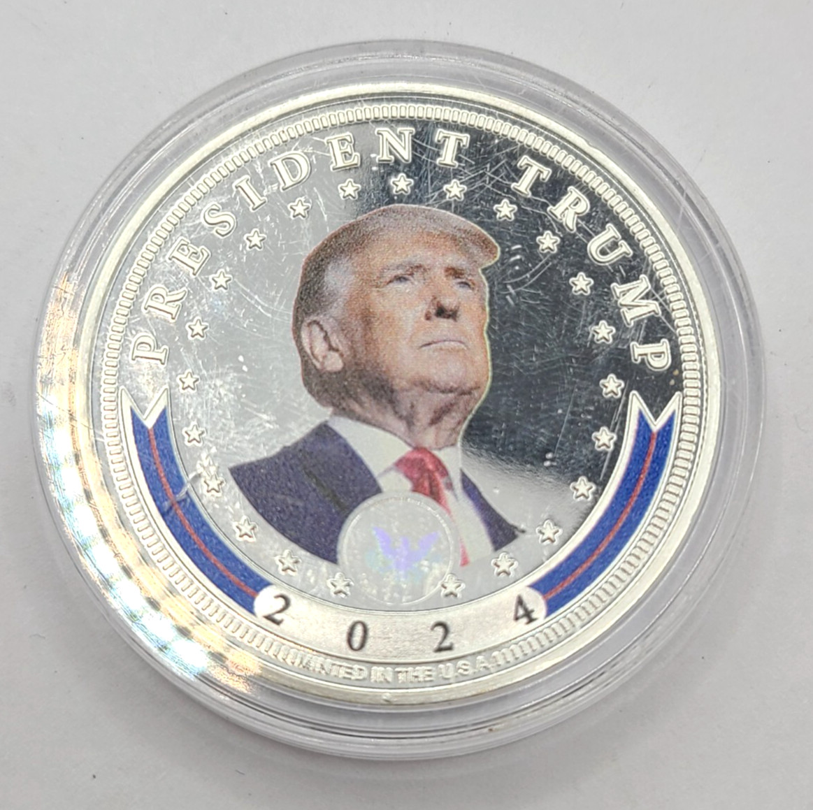 Donald Trump 2024 Silver-Plated Proof Coin Collection No COA