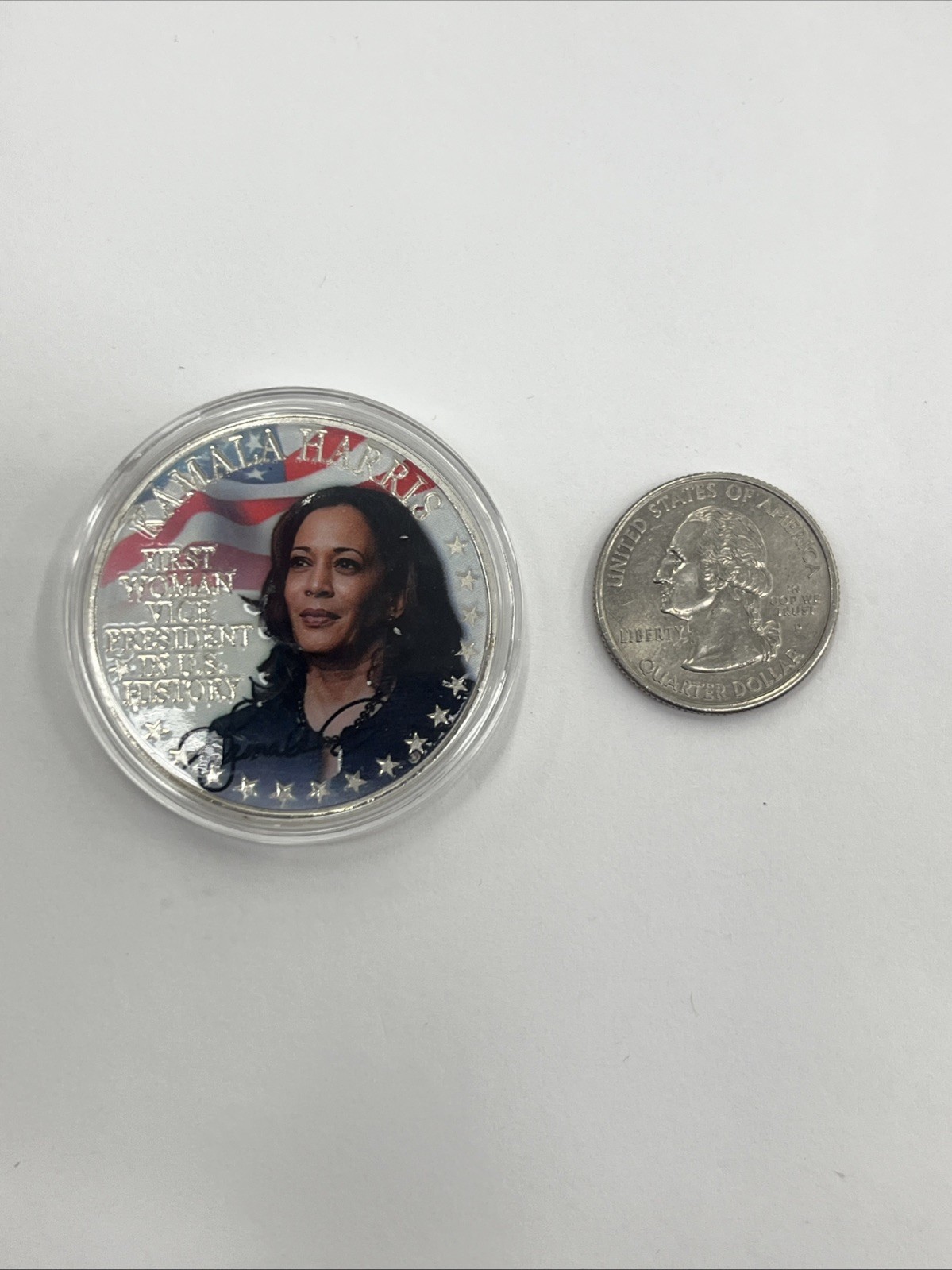 Kamala Harris US 49th Vice President Commemorative Challenge Coin Fans Collect