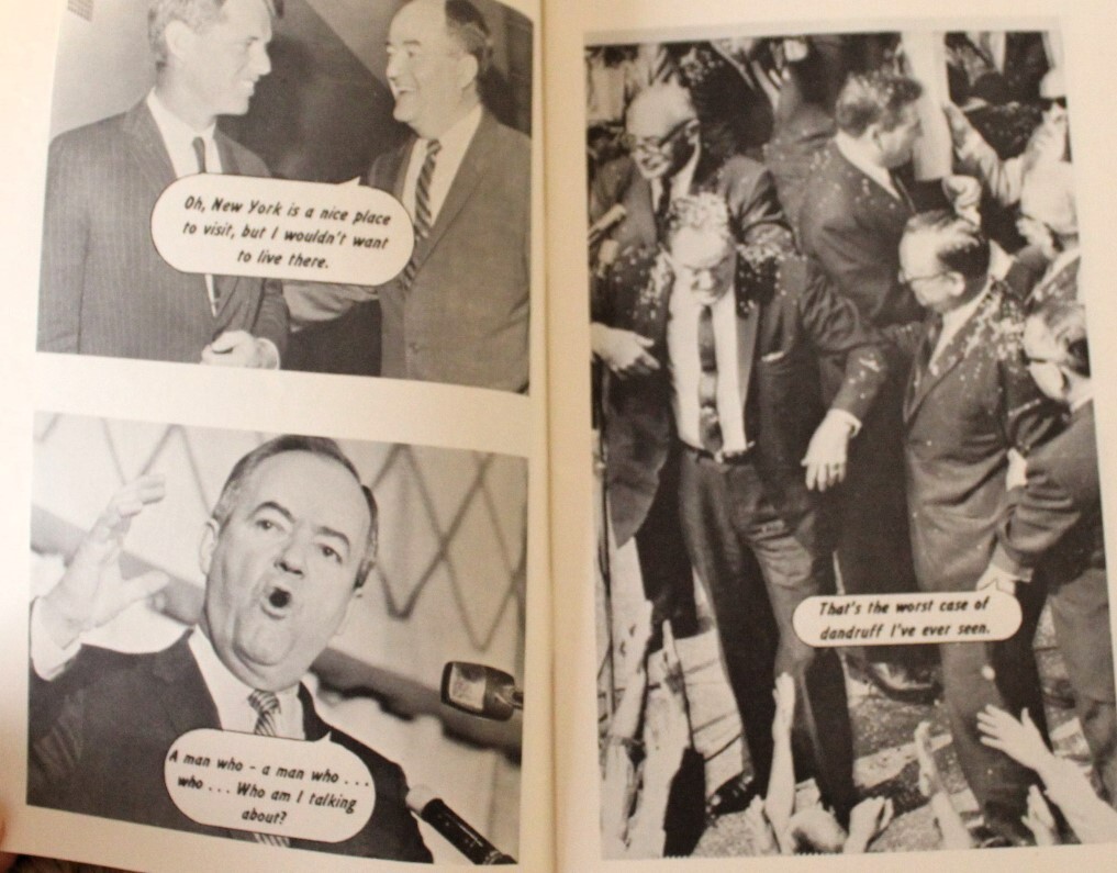 I Wish I’d Said That 1965 SC Satirical Photo Book Hubert Humphrey Politics