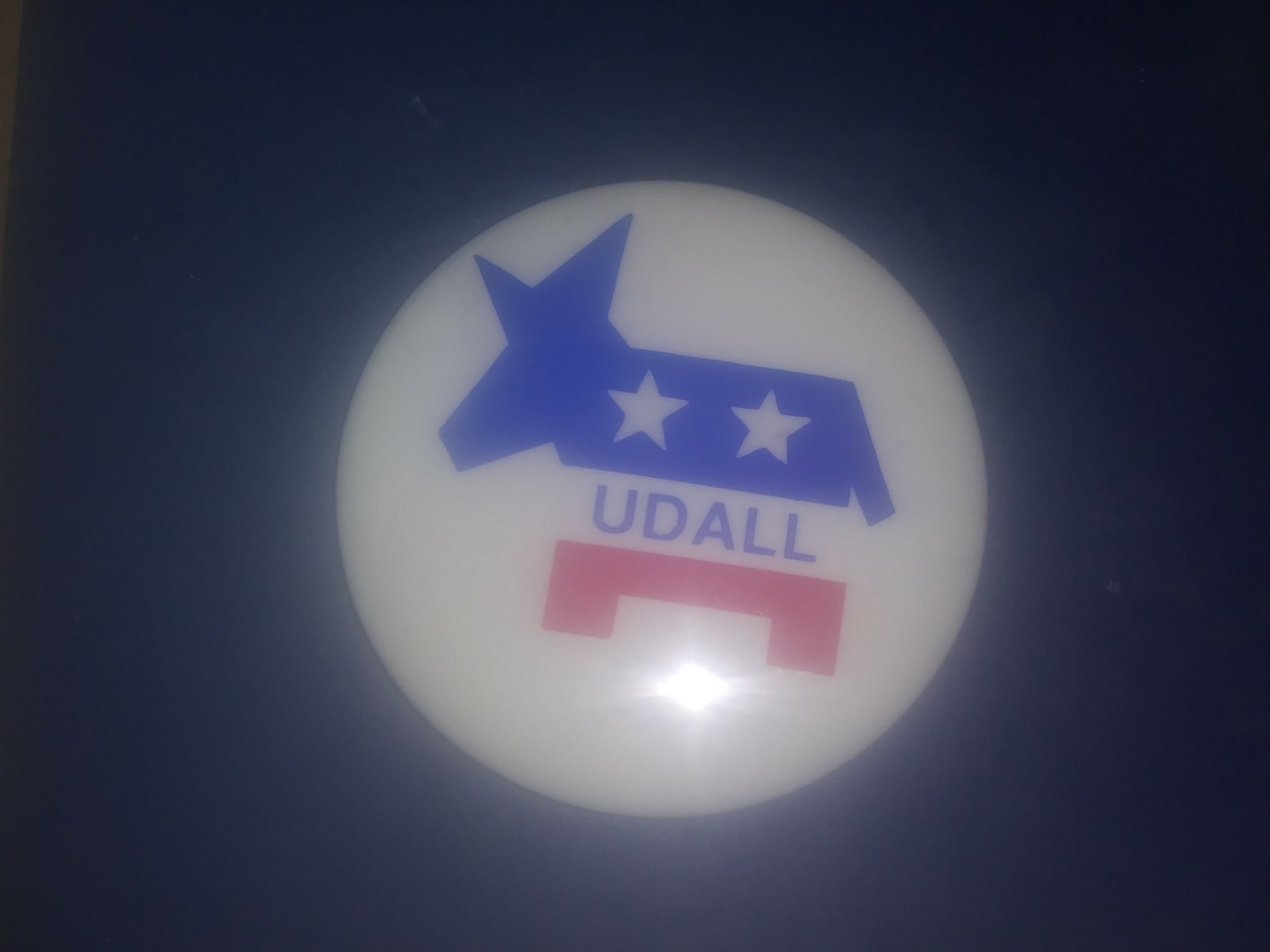 Morris Mo Udall 1976 Pin Back Campaign Presidential President Button