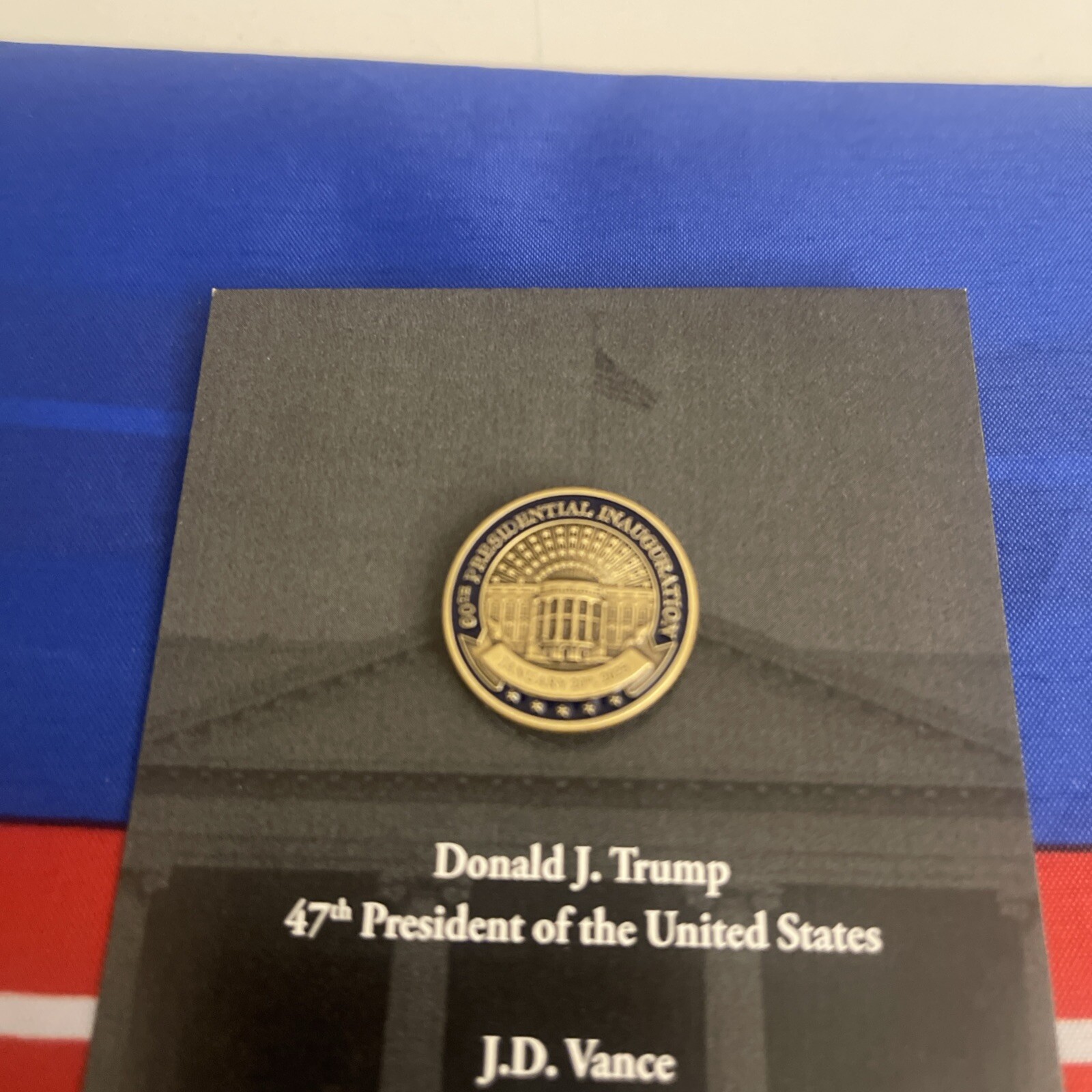 Donald J. Trump J.D. Vance 2025 Presidential Inaugural Lapel Pin