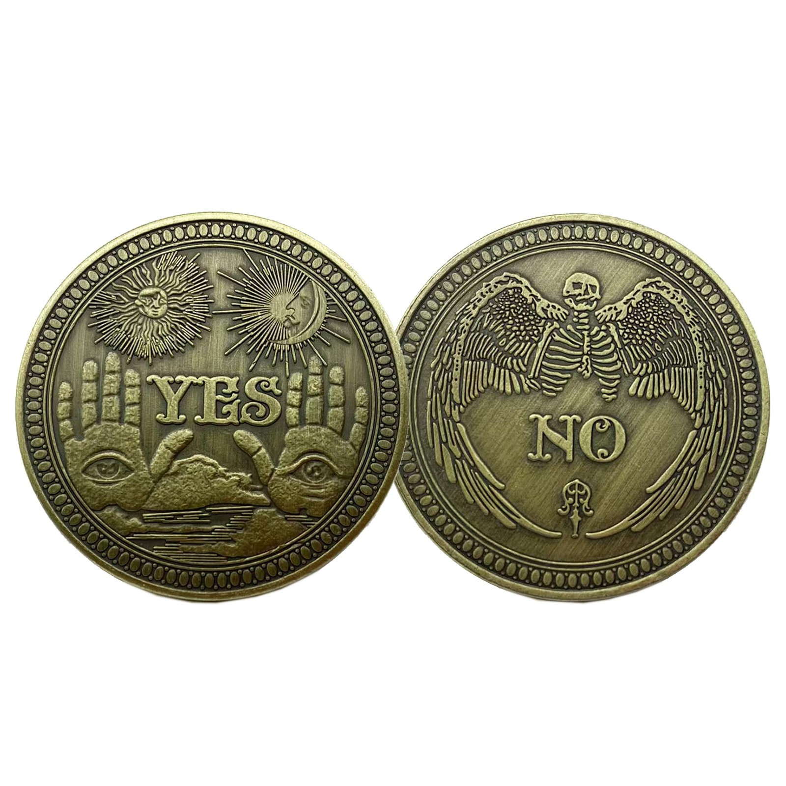 Yes/No Decision Coin – Double-Sided Challenge Coin for Making Decisions – Fun…