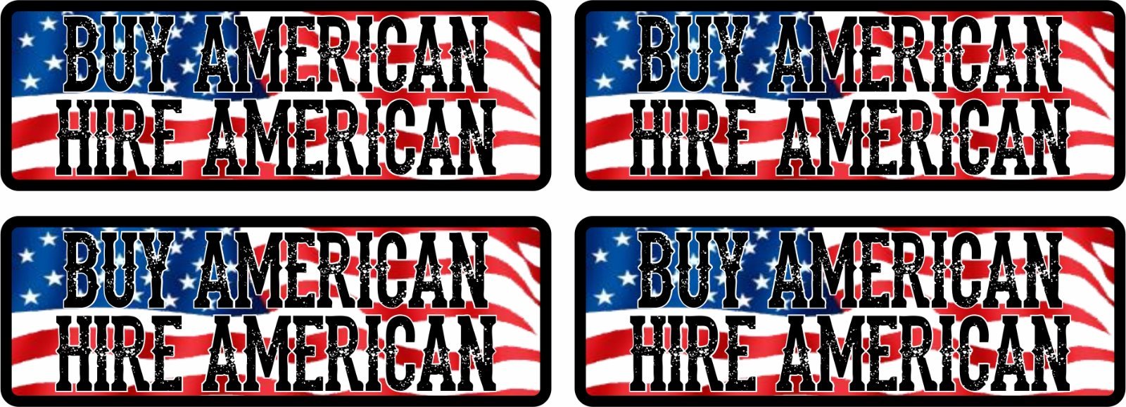 4PCS* HELMET TRUMP STICKER BUY HIRE AMERICAN DECAL BUMPER ELECTION POLITICAL