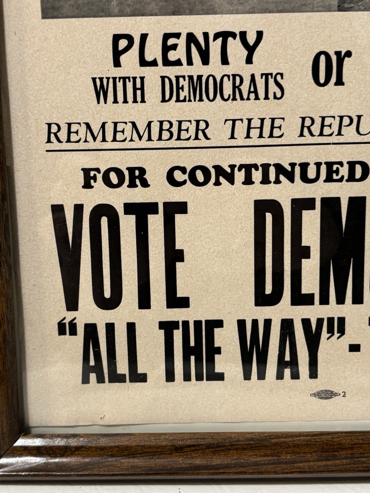 1948 Democratic Party Campaign Flyer Hamilton County Tennessee US Election