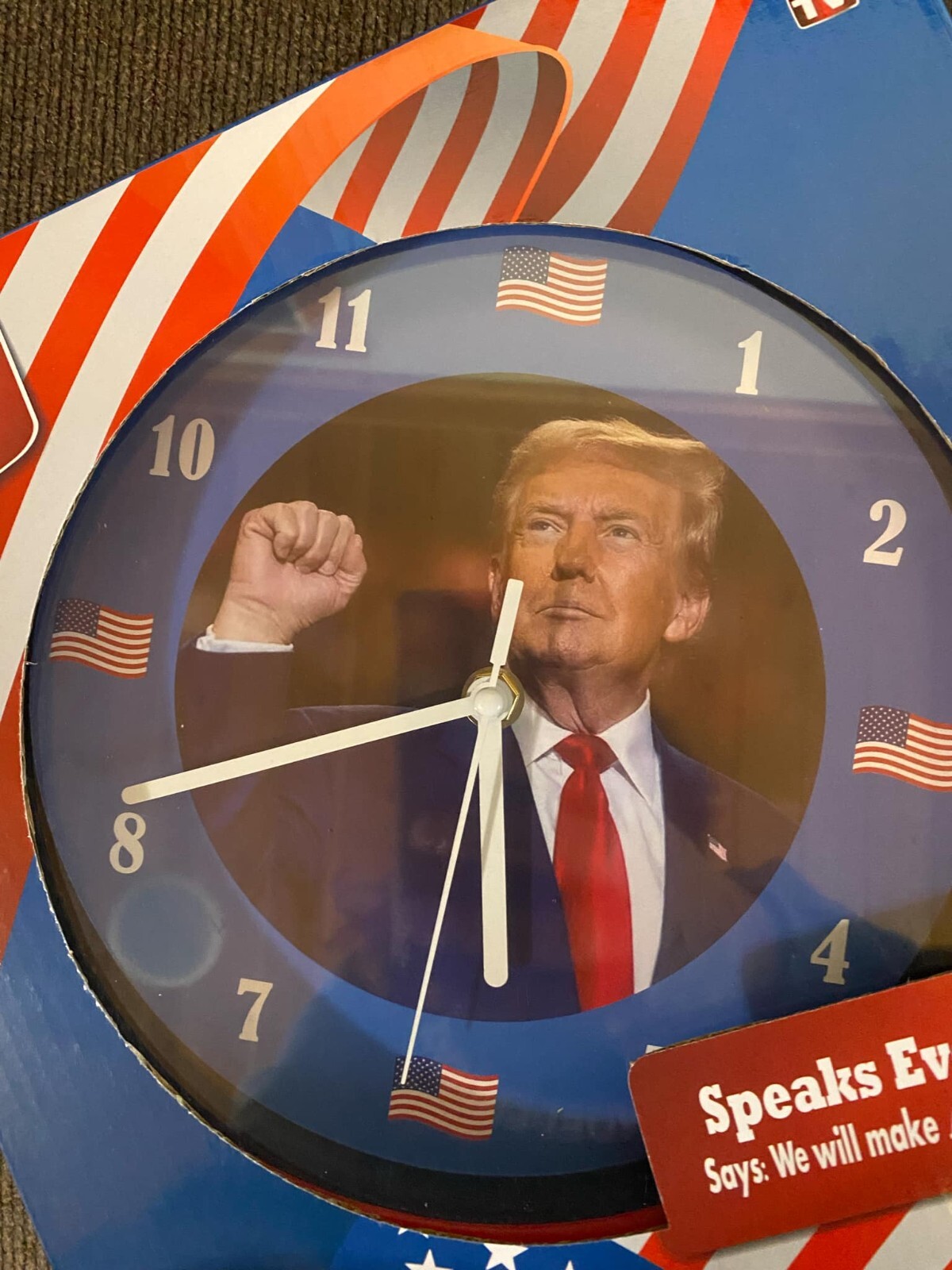 President Donald Trump Talking Clock ~NIB~, Trump, president, MAGA,