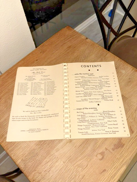 1960 THE DEMOCRATS’ COOK BOOK Frank Sinatra “HOW TO COOK A G.O.P. GOOSE”