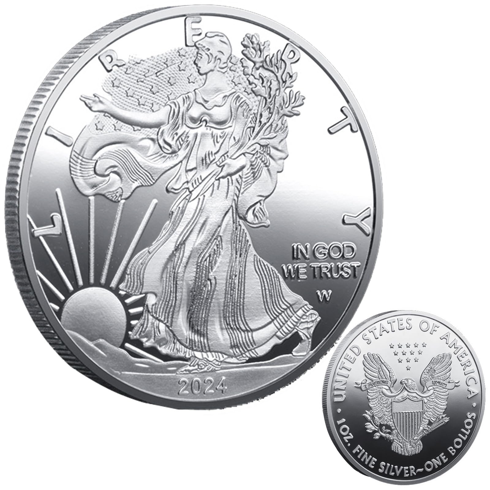 Statue of Liberty Peace Commemorative Coin with Exquisite Relief Design Ideal…