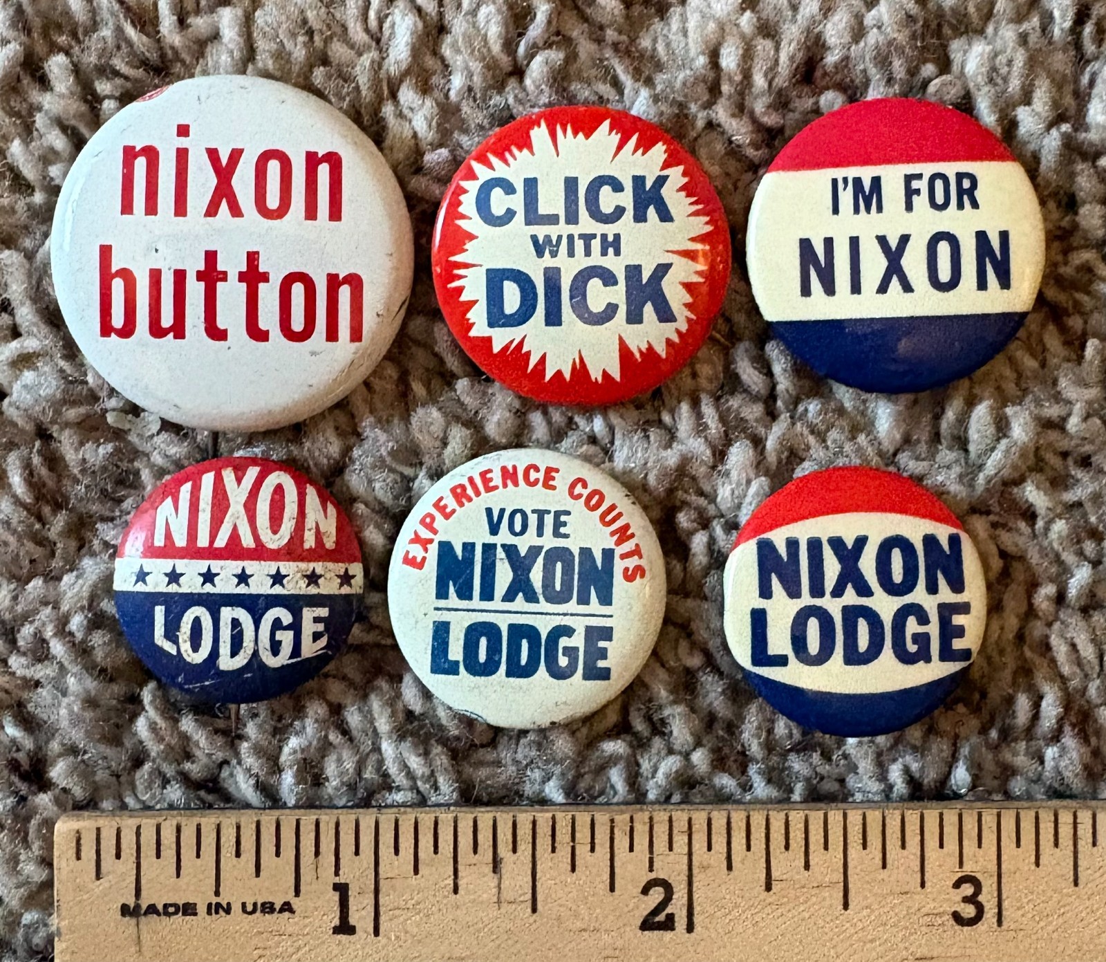 Richard Nixon 1960 & More Presidential Campaign/Political Button Group