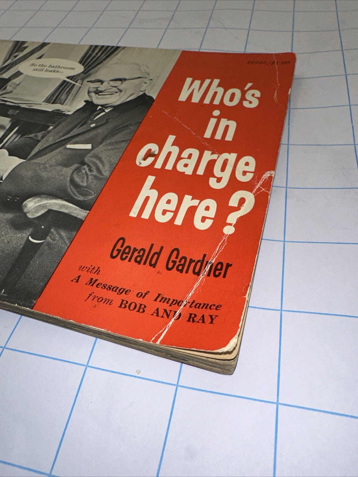 VTG 1962 Who’s In Charge Here by Gerald Gardner Comical Political Joke Book JFK