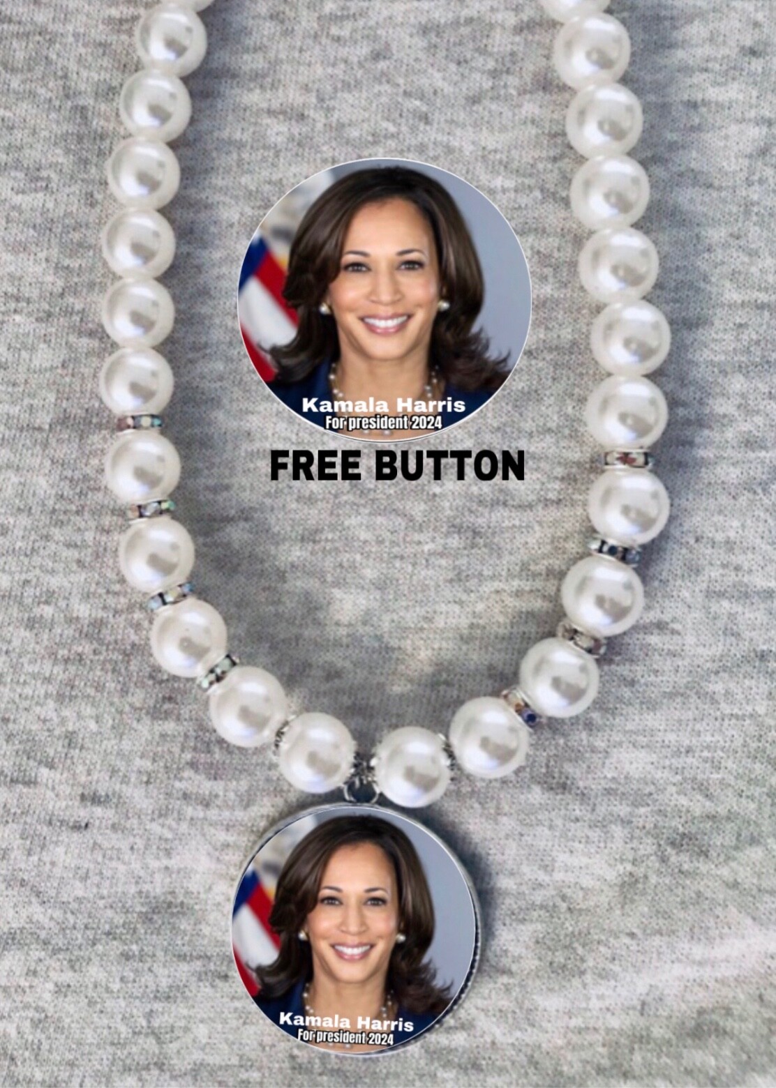 kamala Harris Pearls necklace