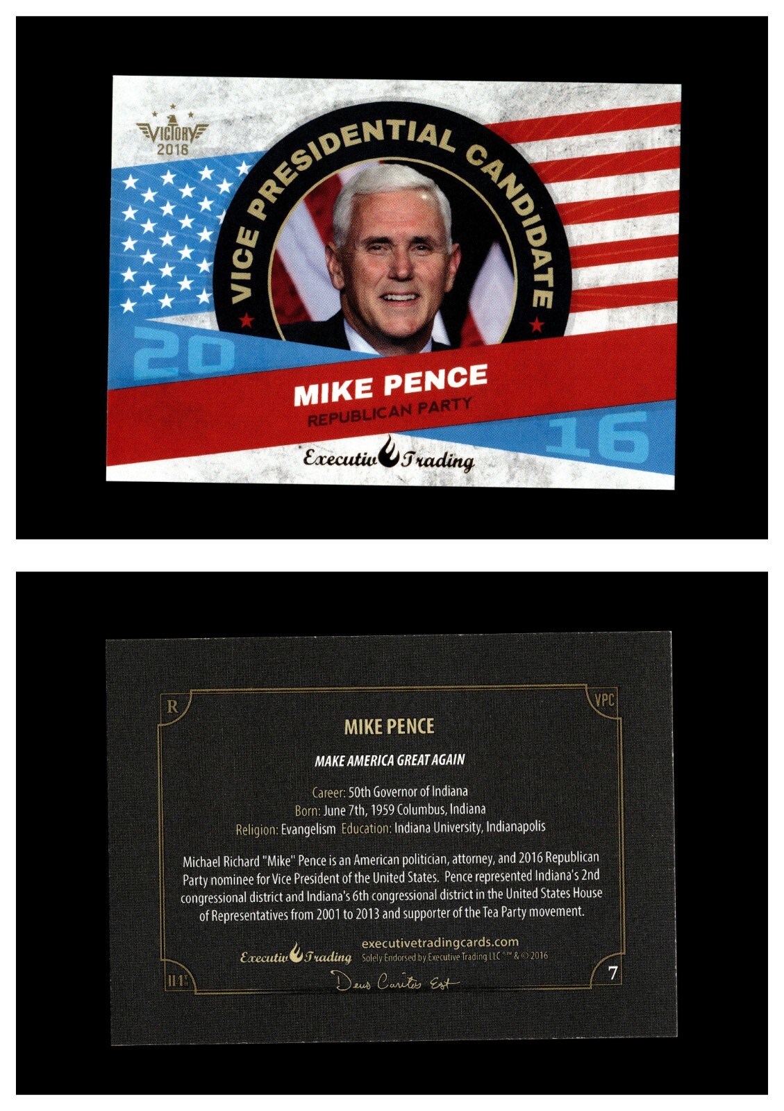 2016 Victory Political Executive Trading Cards Donald Trump Hilary Clinton /200